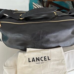 Lancel black leather bag